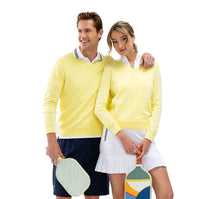 Classic V Neck Sweater - Lemonade