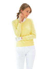 Classic V Neck Sweater - Lemonade