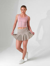 MAI FLOUNCE SKIRT | Performance Tennis & Pickleball Skirt with Compression Shorts