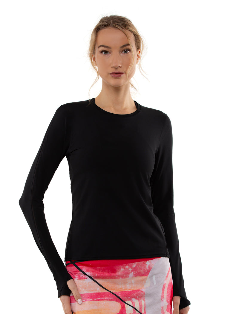 Classic Long Sleeve Crew Neck - Black