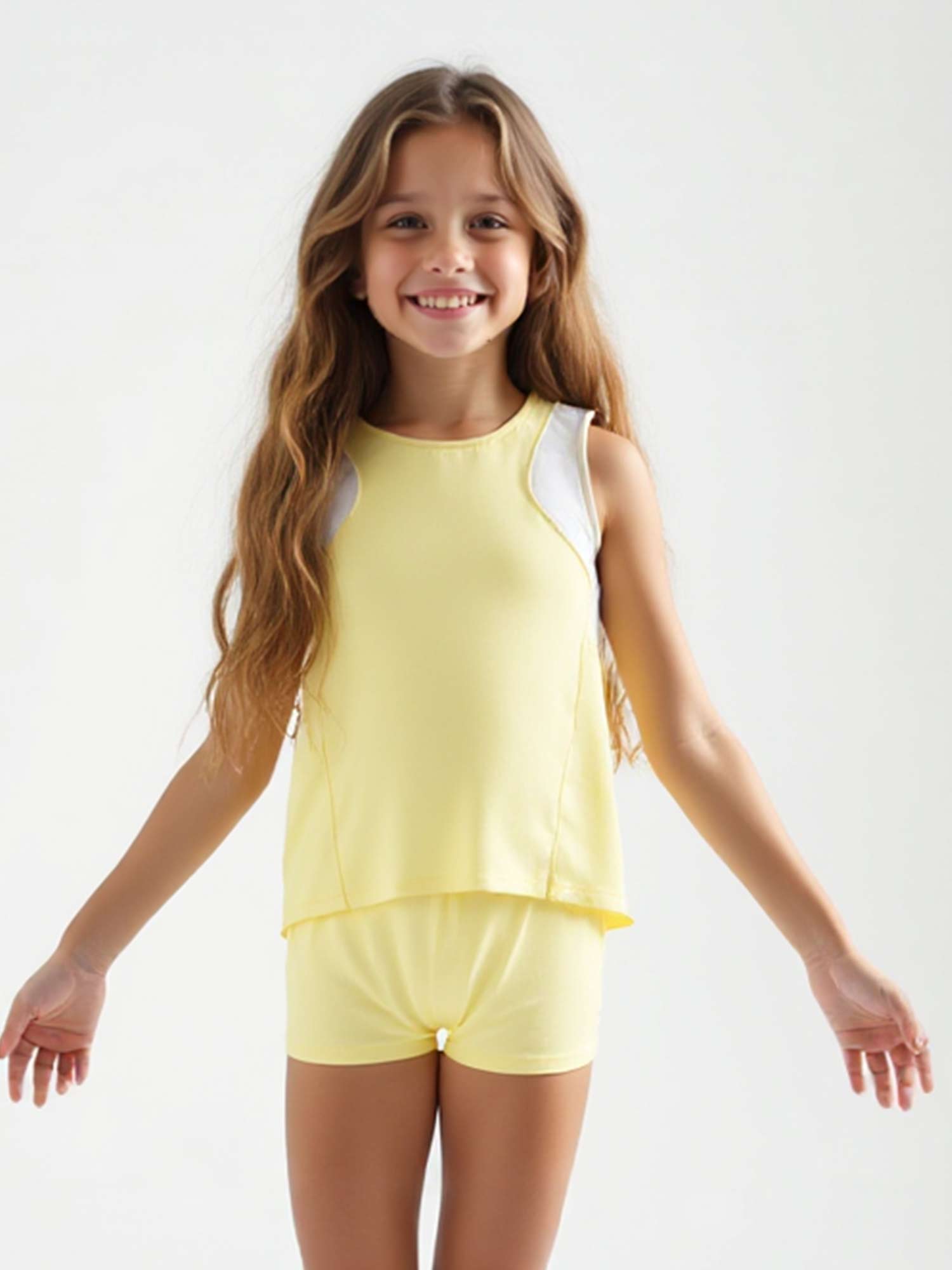 Girl's Lilian Classic Tennis Tank Top - Lemonade | inPhorm