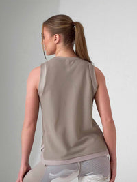 BAILA Mesh Tank Top | Technical Athletic Tank with High-Low Hem | First Position Collection