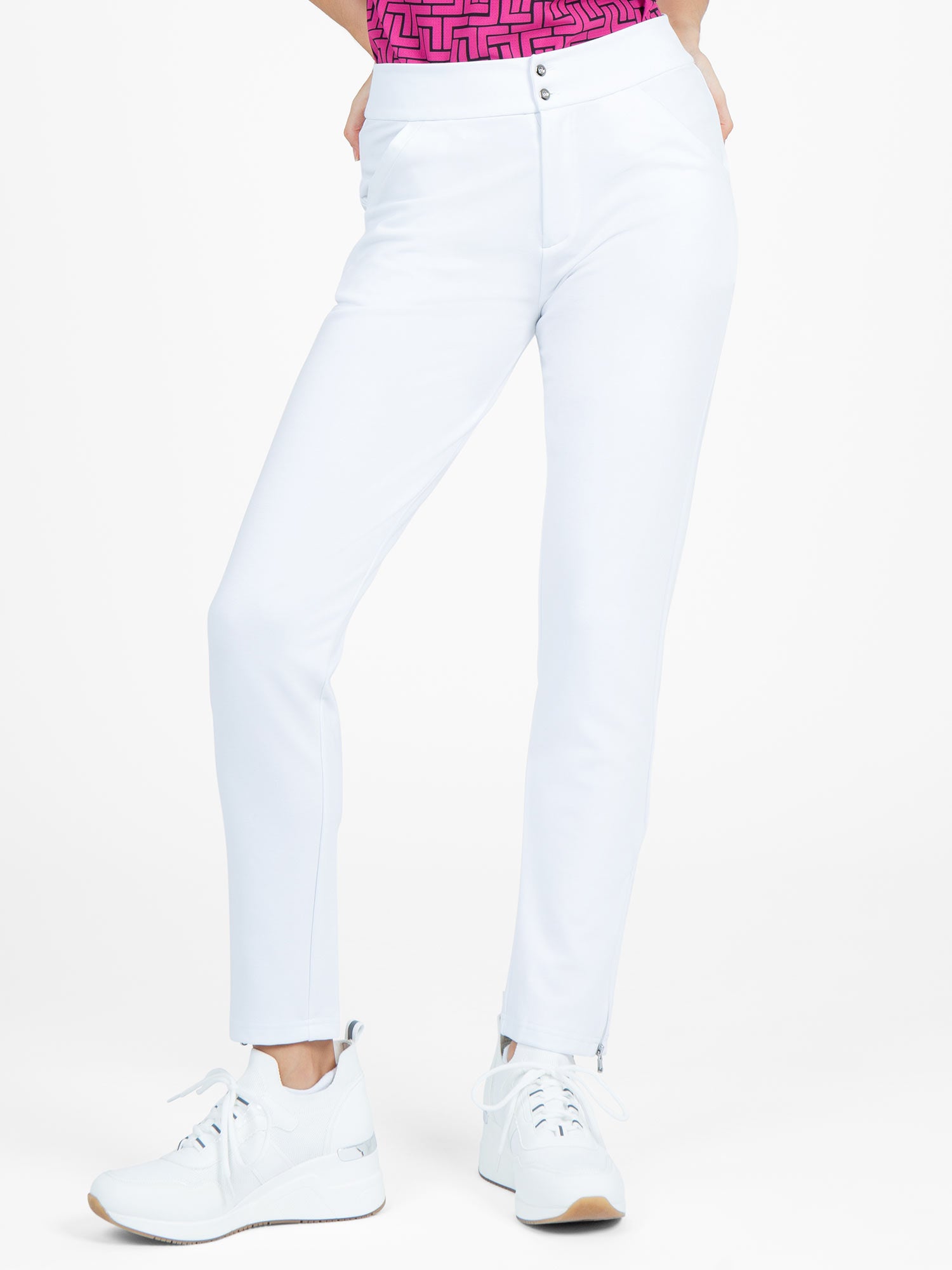 Quick Dry Women's Camila Golf Pant - White