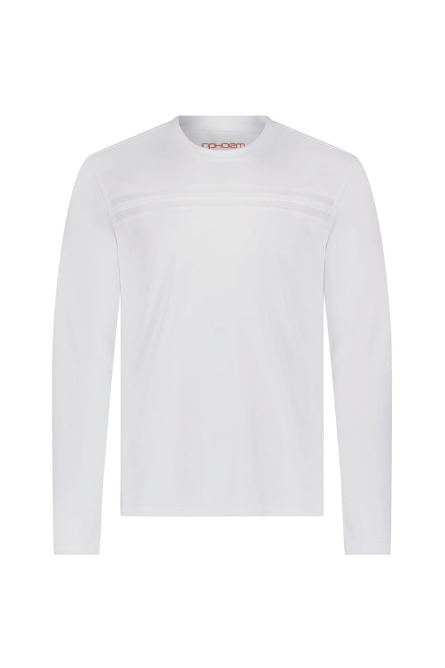 Performance Long Sleeve Crew Neck - White