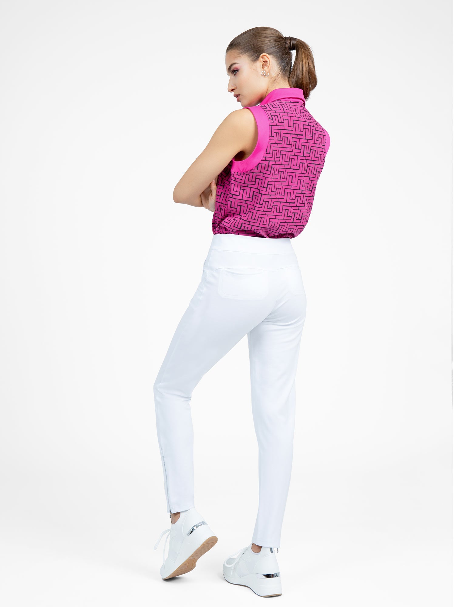 Quick Dry Women's Camila Golf Pant - White