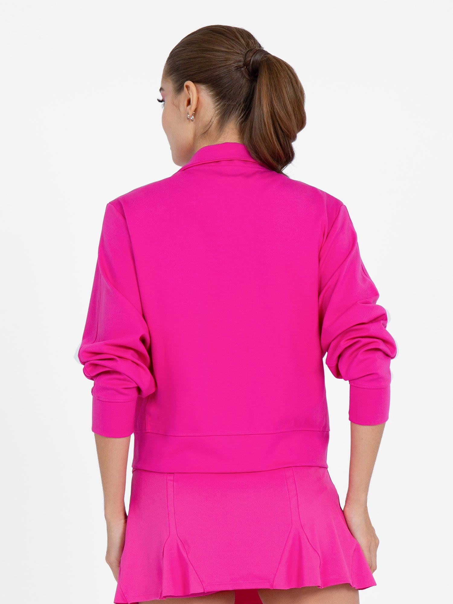Women's Dolman Sleeve Sofia Knit Jacket - Raspberry Pink