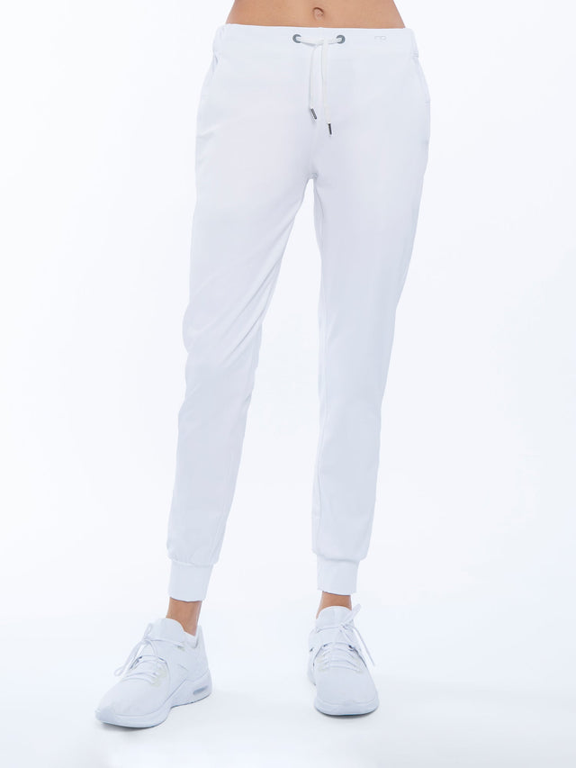 Alexa Jogger - White Pants - inPhorm NYCWhite