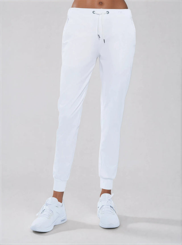 Alexa Jogger - White Pants - inPhorm NYCWhite
