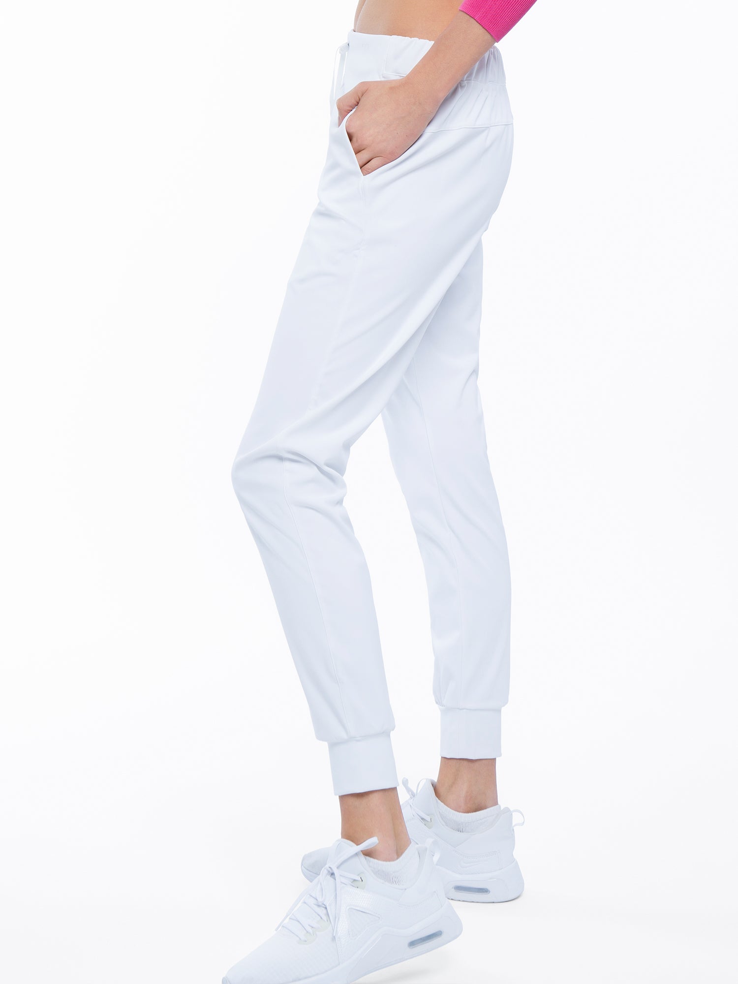 Alexa Jogger - White Pants - inPhorm NYCWhite