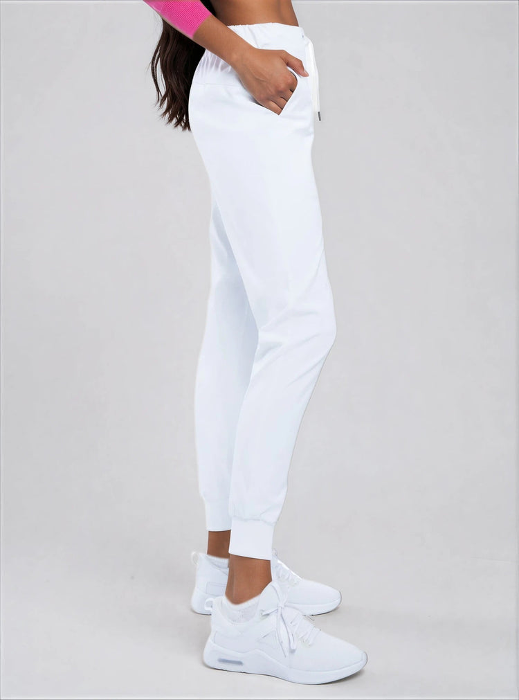 Alexa Jogger - White Pants - inPhorm NYCWhite