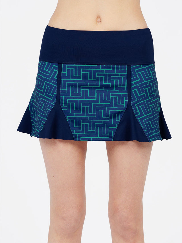 Alyssa A - Line Eco - Friendly Skort - Ink Tessel/Ink Skirts & Skorts - inPhorm NYCInk Tessel/Ink