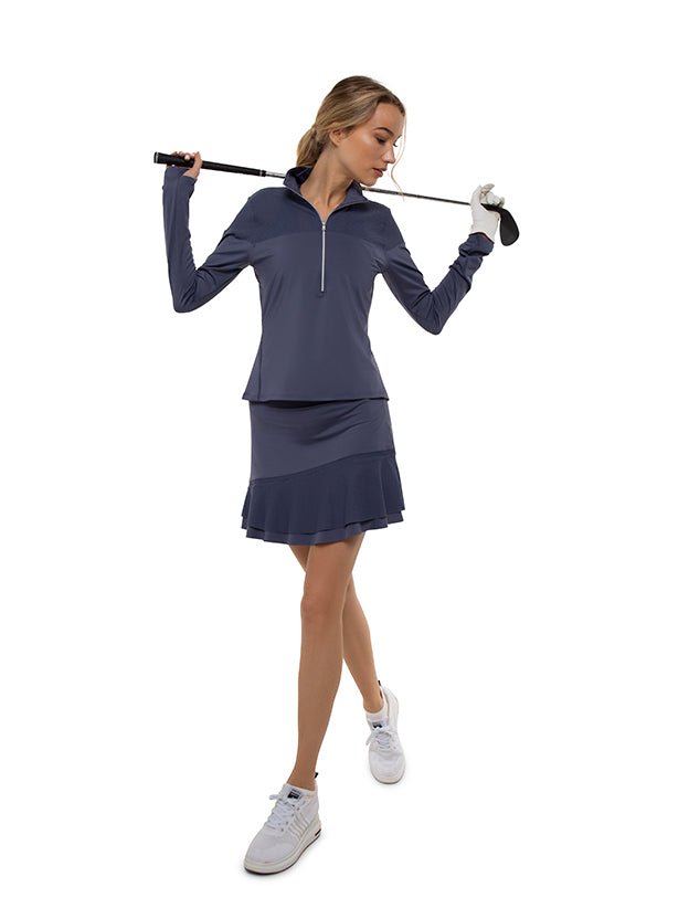 Anna 15" Tennis Skirt Skirts & Skorts - inPhorm NYCSHADOW BLUE