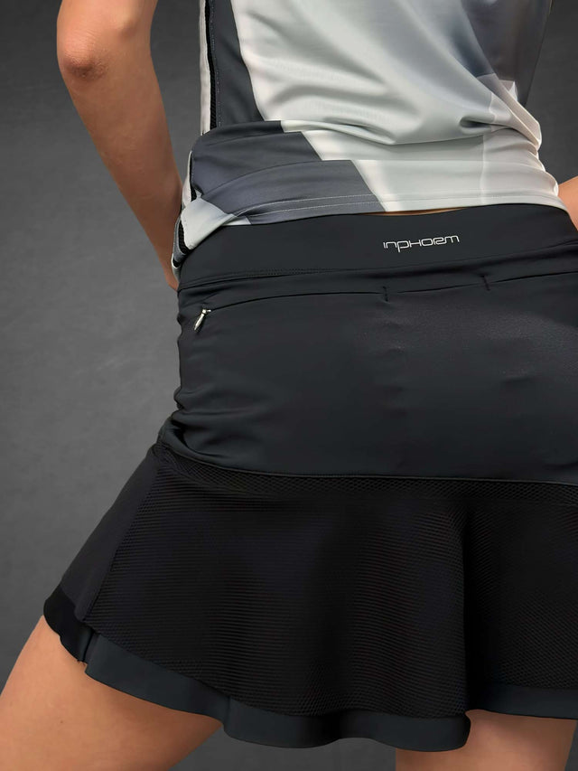 Anna 15" Tennis Skirt Skirts & Skorts - inPhorm NYCBlack