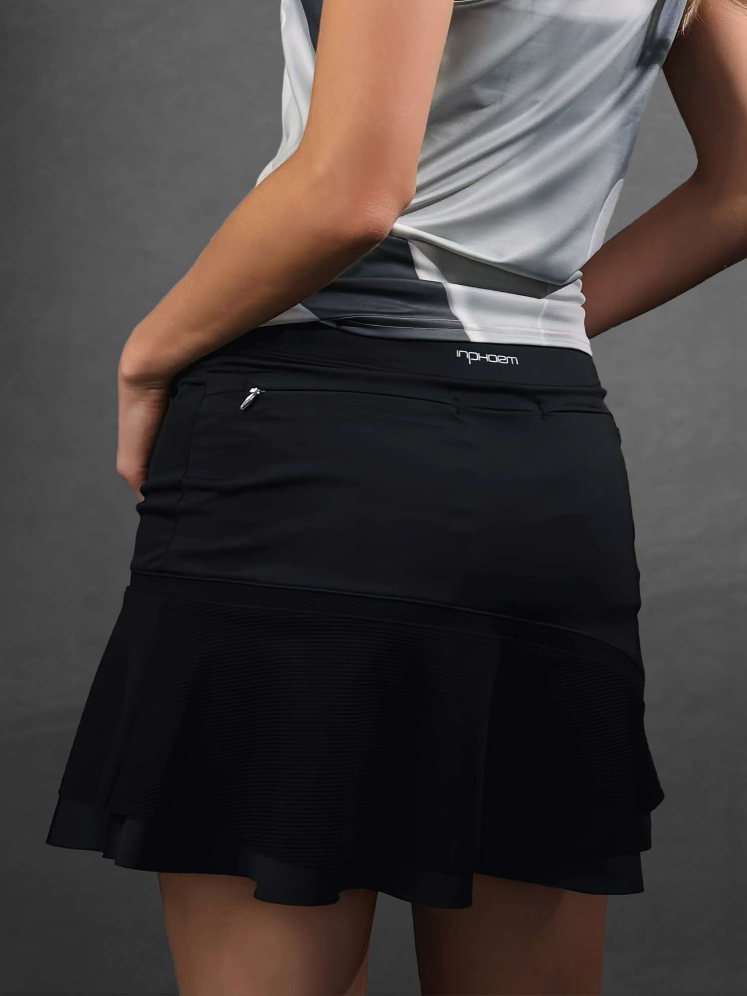 Anna 15" Tennis Skirt Skirts & Skorts - inPhorm NYCBlack