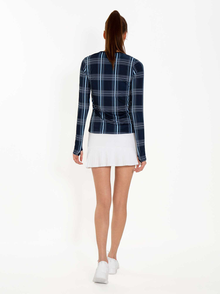 Ashley Asymmetrical 15" Pleated Skirt - White Skirts & Skorts - inPhorm NYCWhite