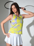 AUDREY PERFORMANCE TANK | Eco - Friendly Athletic Top Tops - inPhorm NYCCOSMIC PRINT