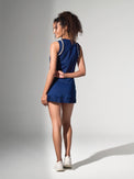 Audrey Tennis & Pickleball Skirt - Ink/Silver Sand Skirts & Skorts - inPhorm NYCInk/Silver Sand