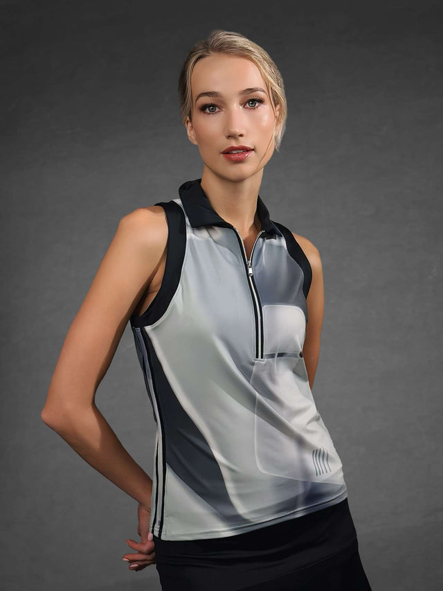 Ava Sleeveless Women's Golf & Tennis Polo Top Tops - inPhorm NYCAVALON