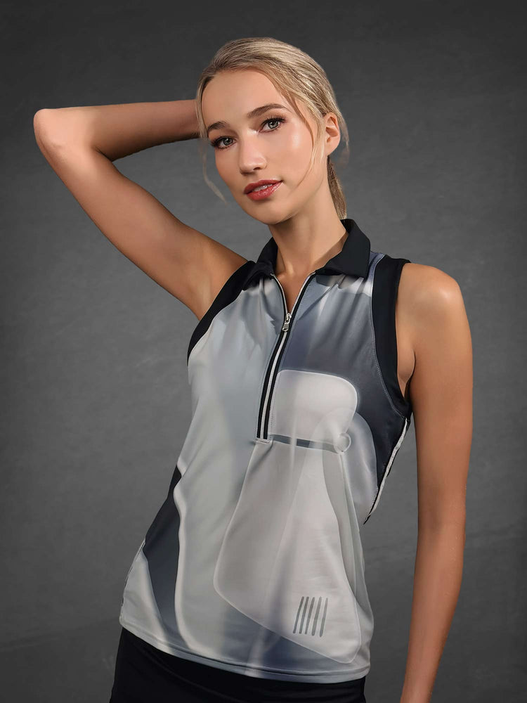 Ava Sleeveless Women's Golf & Tennis Polo Top Tops - inPhorm NYCAVALON