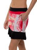 Ava Women's Golf Skort with Pockets - 15" Slim Fit - inPhorm NYCRETRO RED BLACK