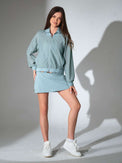 BAILA Mesh Athletic Jacket | Two - Way Zip Performance Bomber Jackets & Outerwear - inPhorm NYCVERIDIAN