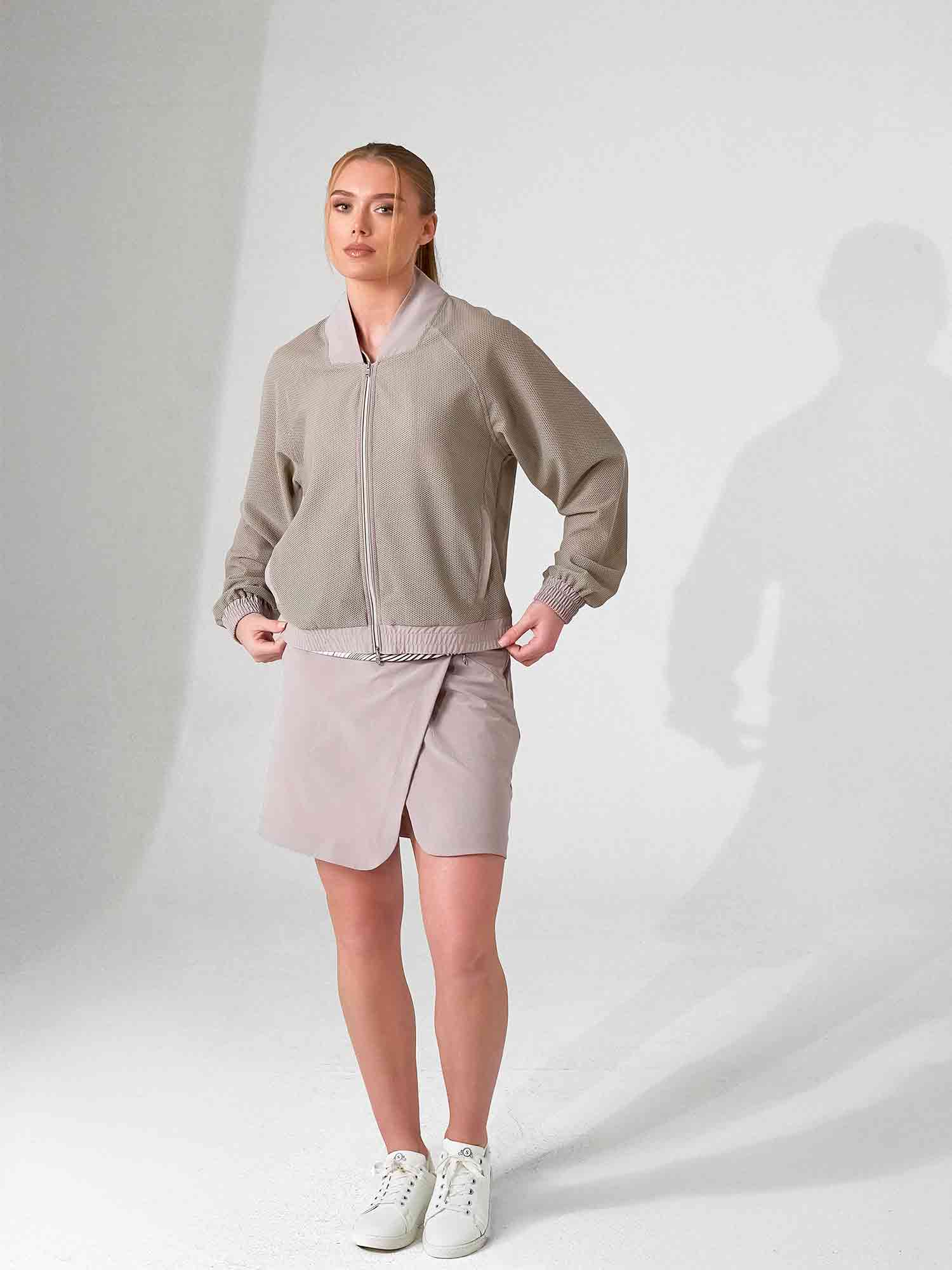 BAILA Mesh Half Zip Pullover | Technical Athletic Top with Pockets | First Position Collection - inPhorm NYCLATTE