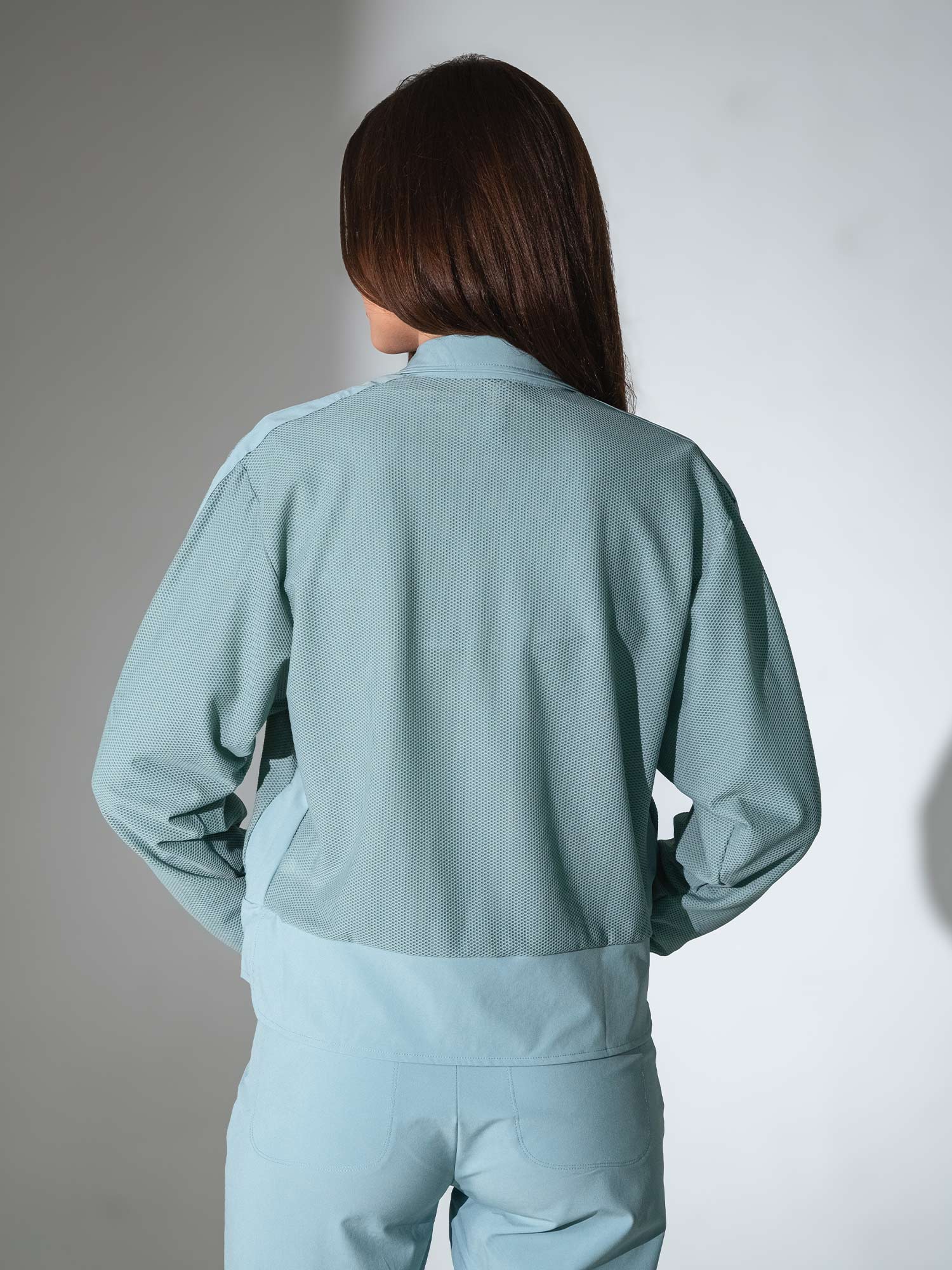 BAILA Mesh Half Zip Pullover | Technical Athletic Top with Pockets Tops - inPhorm NYCVERIDIAN
