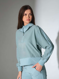 BAILA Mesh Half Zip Pullover | Technical Athletic Top with Pockets Tops - inPhorm NYCVERIDIAN
