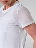 BAILA Mesh Short Sleeve Top | Breathable Athletic Crew Neck | First Position Collection - inPhorm NYCWhite