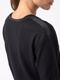 BAILA SWEATSHIRT | Technical Athletic Mesh Top - inPhorm NYCBlack