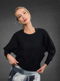 BAILA SWEATSHIRT | Technical Athletic Mesh Top Tops - inPhorm NYCBlack