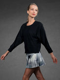 BAILA SWEATSHIRT | Technical Athletic Mesh Top Tops - inPhorm NYCBlack