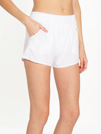 Bailey Active Short - White Shorts - inPhorm NYCWhite