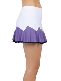 Baseline Butterfly Skirt - White/Lavender Combo Skirts & Skorts - inPhorm NYCWhite/Lavender Combo