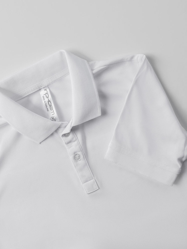 Boys Classic Rib Collar Polo - White Kids - inPhorm NYCWhite