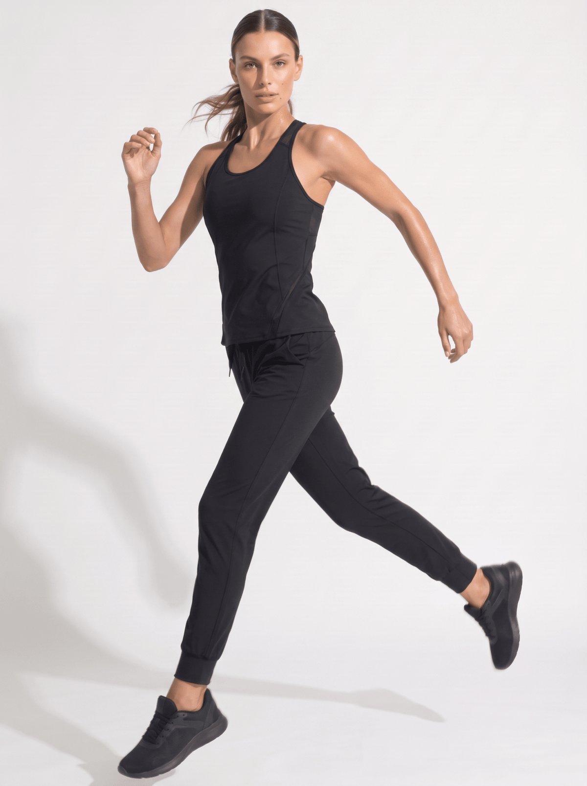 Bridget Racer Back Active and Tennis Tank - Black Tops- inPhorm NYCBlack