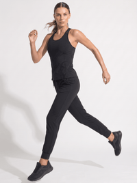 Bridget Racer Back Active and Tennis Tank - Black Tops- inPhorm NYCBlack