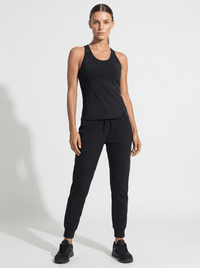 Bridget Racer Back Active and Tennis Tank - Black Tops- inPhorm NYCBlack