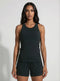 Bridget Racer Back Active and Tennis Tank - Black