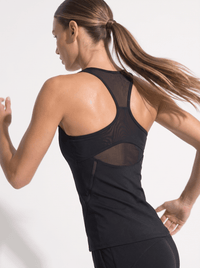 Bridget Racer Back Active and Tennis Tank - Black Tops- inPhorm NYCBlack
