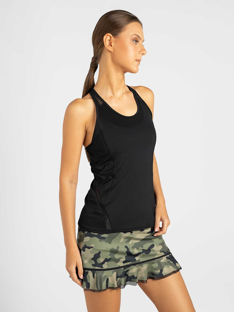 Bridget Racer Back Active and Tennis Tank - Black Tops - inPhorm NYCBlack