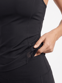 Bridget Racer Back Active and Tennis Tank - Black Tops- inPhorm NYCBlack
