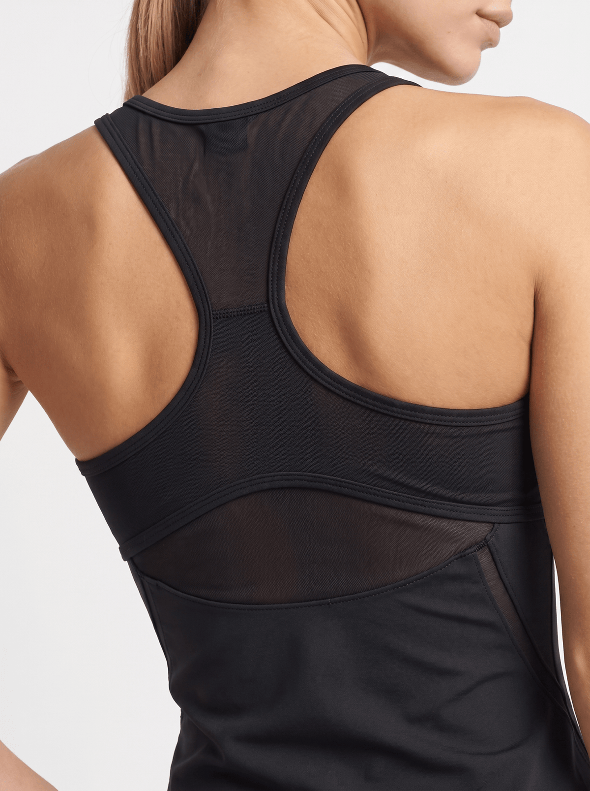 Bridget Racer Back Active and Tennis Tank - Black Tops- inPhorm NYCBlack
