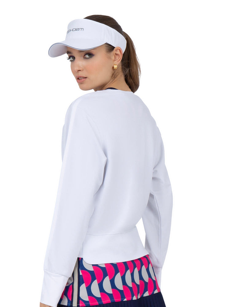 Camila Performance Sweatshirt - Pickleball Print Tops - inPhorm NYCPickleball Print