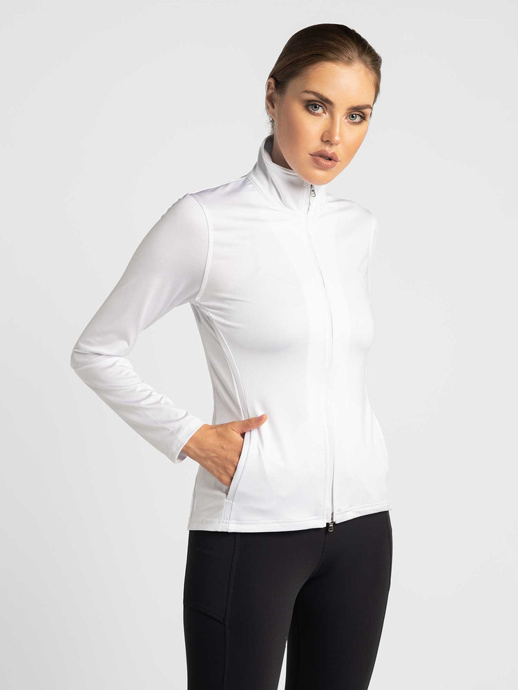 Classic Blythe Jacket - White Jackets & Outerwear - inPhorm NYCWhite