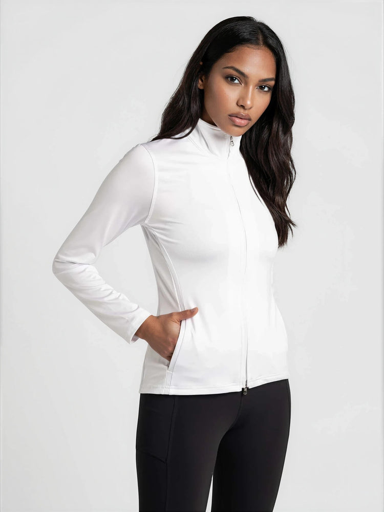 Classic Blythe Jacket - White Jackets & Outerwear - inPhorm NYCWhite