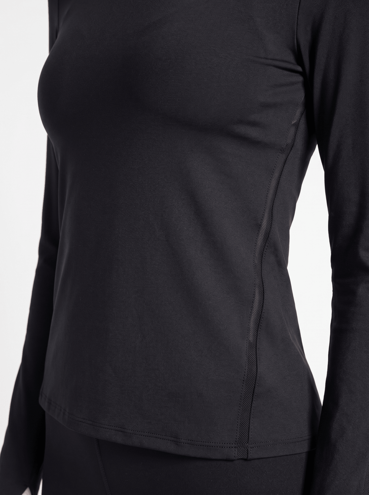 Classic Long Sleeve Crew Neck - Black Tops- inPhorm NYCBlack