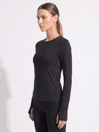 Classic Long Sleeve Crew Neck - Black Tops- inPhorm NYCBlack