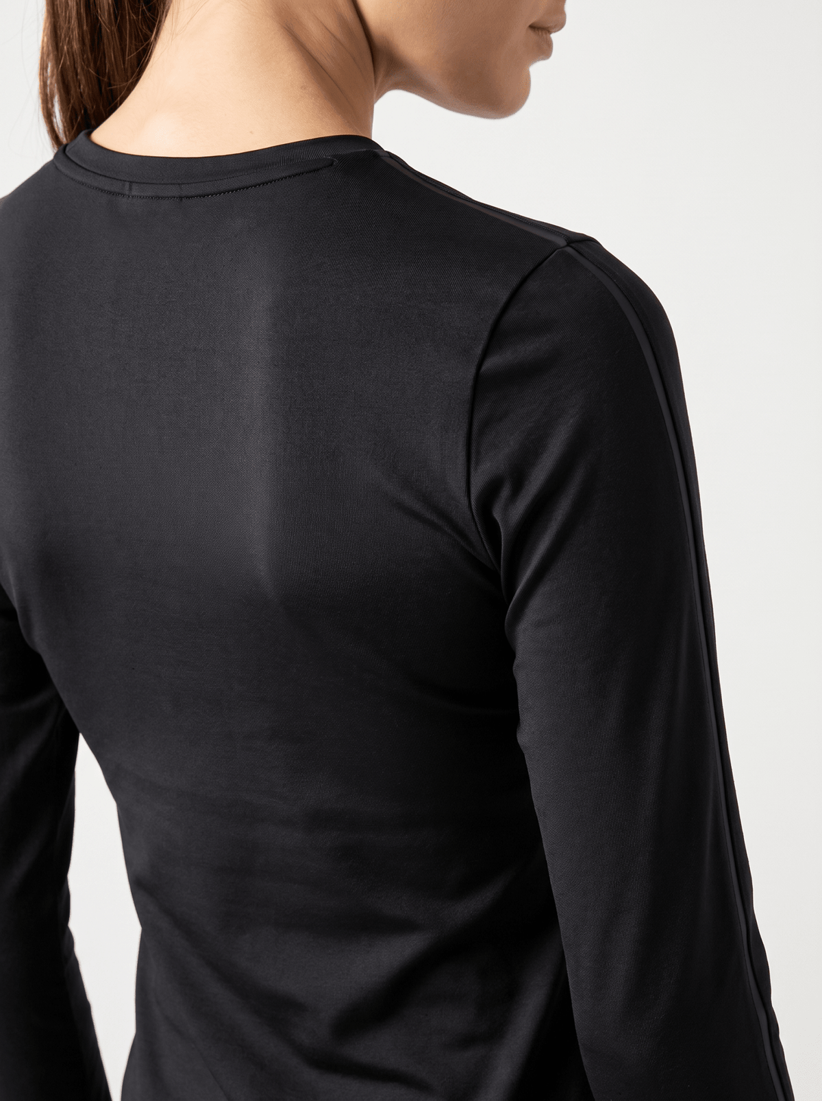 Classic Long Sleeve Crew Neck - Black Tops- inPhorm NYCBlack
