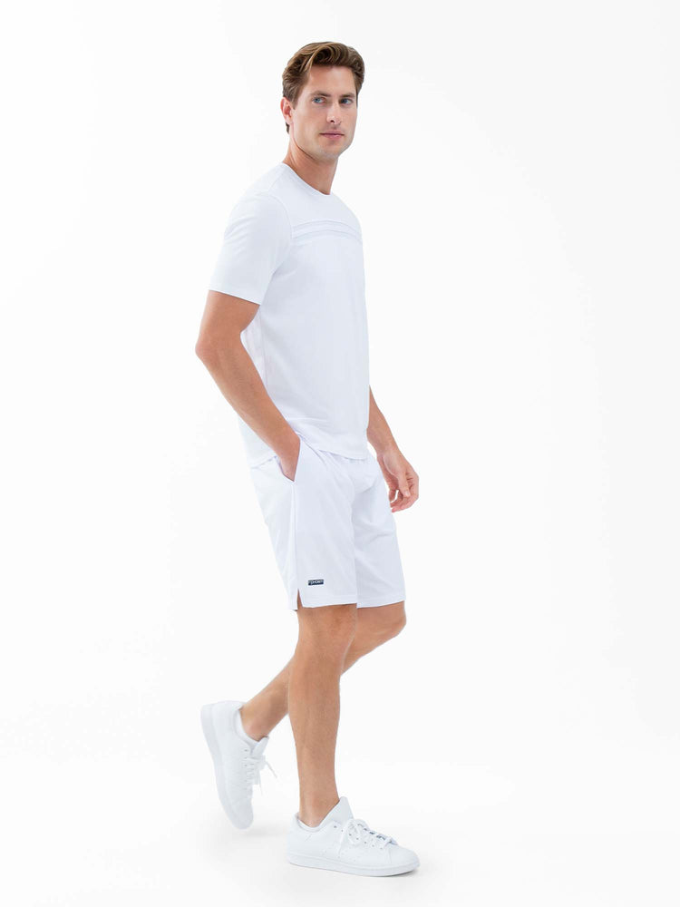 Classic Performance Men's Tennis Short - White Men - inPhorm NYCWhite
